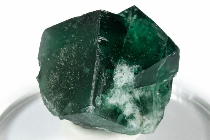 Fluorescent Green Fluorite Twins - Diana Maria Mine, England #337501